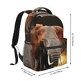thumbnail image 2 of Disketp Elephant Sunset in Kenya Backpack for Men and Women - Lightweight Backpack Classical with Multi-pockets Casual Daypack for College Workplace Travel, 2 of 5