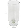 thumbnail image 3 of DecMode Glass Candle Holder with Elevated Base, 3 of 12
