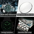 thumbnail image 6 of Poedagar Mens Watch Bussiness Quartz Stainless Steel Waterproof Date Chronograph Male Watches Bracelets, 6 of 6