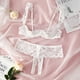 thumbnail image 1 of Pijama de estilo europeo y americano para mujer, pijama sexy con tirantes de encaje, lencería sexy de dos piezas para mujer, 1 of 6