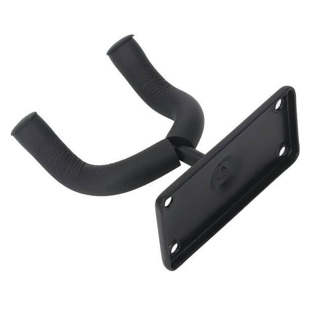 Gancho para colgar en la pared de guitarra, soporte de Metal para bajo eléctrico acústico con 4 agujeros para guitarras de todos los tamaños, color negro