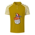 thumbnail image 3 of Adult Mens Polo Shirt Short Sleeve Button Polo Tees Lightweight Gold Men's T-Shirts, 3 of 3