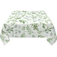 thumbnail image 3 of Square Tablecloth 52×52 Inch Spring Green Leaf Table Cloth Small cloth Tablecloths Indoor Outdoor Washable Wrinkle Free Stain Resistant Waterproof Fabric Table Cover for Square Tables Kitchen Dining, 3 of 6