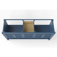 thumbnail image 3 of Modern 72" Alicia Blue Wood Vanity Base with Gold Handles, 3 of 4