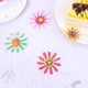 thumbnail image 4 of FELTECHELECTR 120 flores comestibles de papel de arroz, oblea, adornos coloridos para cupcakes, postres, decoración de pasteles (10 colores), 4 of 7
