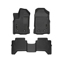 Husky Liners 94101 Weatherbeater Floor Mats Fit 2019-2023 Ford Ranger SuperCrew Front/2nd Row Liners 3pc Black
