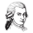 thumbnail image 1 of Wolfgang Amadeus Mozart - 5" Vinyl Sticker - For Car Laptop I-Pad - Waterproof Decal, 1 of 1