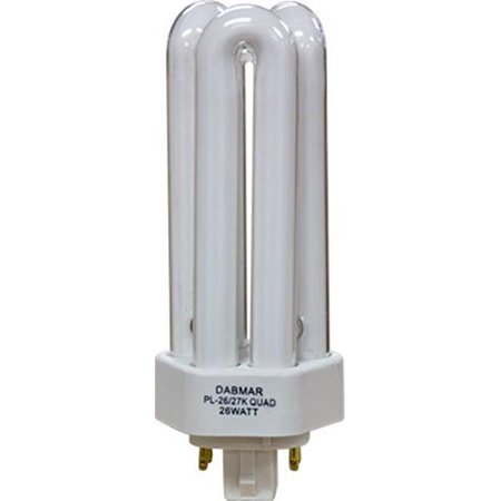 

Dabmar Lighting DL-Q26-4P-41K PLQ26 4 Pin 26W 41K Bulb - White