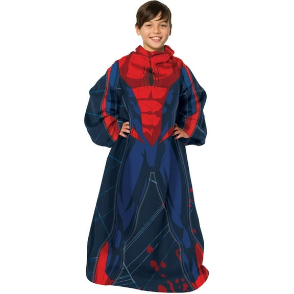 Marvel Spider-Man Comfy Throw, Youth Size, 48x48, 100% Polyester, Machine Wash, 1 Each