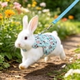 thumbnail image 6 of Rabbit Harness and Leash Set for Outdoor Training Camping Walking, Escape Proof Clothes Bunny Outfits for Rabbits, Kittens, Ferrets, Guinea Pigs (Green, M), 6 of 8