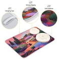 thumbnail image 4 of Woman Walking in Garden Dish Drying Mat 16x18 Absorbent Microfiber Draining Rack Pad for Kitchen Counter Sink, 4 of 8