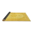 thumbnail image 2 of Ahgly Company Indoor Square Medallion Yellow Traditional Area Rugs, 6' Square, 2 of 4