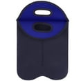 thumbnail image 1 of WDOplteas Funda Protectora para Botella Vino Con Enfriador Neopreno para 2 Botellas (azul + Negro), 1 of 8