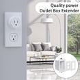 thumbnail image 3 of 6 Pcs -2 Electrical Outlet Box Extender, Electrical Box Extender, 1 Electrical Outlet Box Extender with 12 Screws, 3 of 6