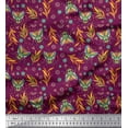 thumbnail image 1 of Soimoi Tissu en Poly Georgette Feuilles, Floral & Imprimés d'Insectes au Mètre 52 Pouces de Large, 1 of 3