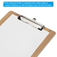 thumbnail image 4 of Clipboard de Madera Uxcell para Papel de 8.5"x11", Tableros de Clip de Tamaño Carta A4 Estándar, Textura de Madera de Cereza, 4 of 6