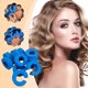thumbnail image 2 of Rizador de esponja tipo C sin calor Fluffys Styling Curling Curls Slacker Sleep Big Wave Rizador de pelo, 2 of 6
