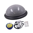 thumbnail image 1 of Pelota de equilibrio,Pelota de equilibrio de media altura para ejercicio con superficie antideslizante,Pelota de ejercicios de equilibrio de 46 cm de diámetro,Equipo de entrenamiento de Gris, 1 of 8