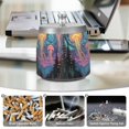 thumbnail image 6 of Yayeee Ashtray with Lid for Cigarette Smokeless Stainless Steel Home Ash Holder, Psychedelic Jellyfish, 6 of 7