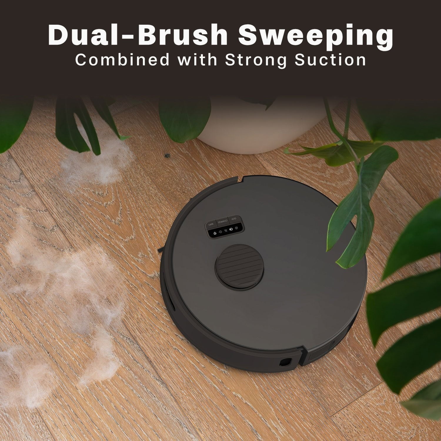 bObsweep Bio Self-Emptying Robot Vacuum & Mop, Black
