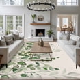 thumbnail image 3 of 8'x10' Area Rugs, Sage Green Eucalyptus Indoor Outdoor Area Rug for Living Room Bedroom, Farmhouse Weeping Leaves Linen Washable Bathroom Rugs Kitchen Floor Carpet Mats Home Decor Aesthetic, 3 of 8