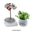 thumbnail image 3 of Cateissary Árboles de dinero de vida artificial anchos para una decoración versátil Fácil de limpiar Árbol de alambre de cobre artificial Decoración del hogar Piedra colorida, 3 of 6