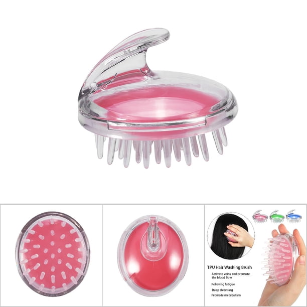 Masaje Cuidado De La Salud Champú Cabello Cuero Cabelludo Masajeador Cepillo De Ducha Lavado De Cabello Masaje Peine Herramienta De Belleza Rosa