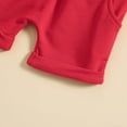 thumbnail image 6 of 4th of July Baby Boy Outfit Short Sleeved Cartoon Print Top with Solid Color Shorts Set 2 Piece Toddler Boys Summer Clothes, 6 of 6