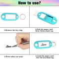 thumbnail image 5 of 20pcs Key Tags, Key Tags with Labels for Luggage, Key Fobs with Labels, 10 Colors Key Rings with Tags for Luggage, Pet Name, Memory Stick Tags, 5 of 5