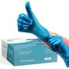 FifthPulse Disposable Vinyl Exam Gloves - Blue - Box of 50 - XL