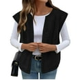 thumbnail image 2 of Yangnuo Womens Casual Fleece Warm Vest Jackets Womens Outwear Sleeveless Jackets Womens Ladies Winter Vests Sleeveless Fleece Jacket Zip Up Warm Drawstring Coat With Pockets Outerwear, 2 of 6