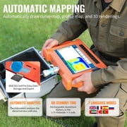 PQWT Underground Water Detector, Up to 10498ft (3200m) Professional Water Well Finder Detector, Large Touchscreen Auto Mapping Well Detector with Carry Case