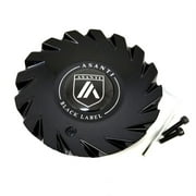 Asanti Black Label Gloss Black 7-1/8" OD PCD Wheel Center Hub Cap for ABL18