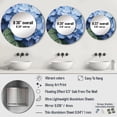thumbnail image 4 of Designart "Blue Green Hydrangea Blooms Heaven Heavenly Hues" Floral Round Mirror Wall Décor Traditional - Large Blue Round Mirror - Round Mirror 29" x 29" Inch, 4 of 5
