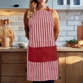 thumbnail image 4 of Better Houseware Adjustable Striped Apron (Red), 1685/R, 4 of 4