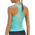 thumbnail image 2 of Fengqque Women's 2024 Sports Fitness Yoga Wear Sports Round Neck Camisole, 2 of 5