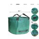 thumbnail image 2 of Bolsa para jardín ) Bolsa de basura para jardín reutilizable y resistente, plegable, con anilla de plástico, verde, 2 of 8