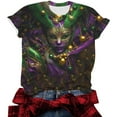 thumbnail image 5 of Ounisa St Patty's Day Shirt Women 2025 Casual Plus Size Short Sleeve Irish Clover Shirts Funny Saint Patrick's Tunic Tops, 5 of 6