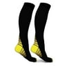 New Sports Compression Socks for Women & Men for Running, Athletic Flight, Travel(6 Pair)-L/XL-Yellow