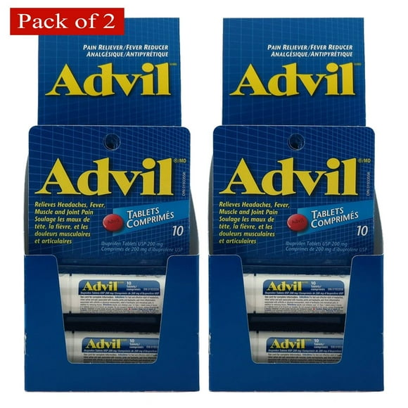 Advil Tub Display 10pk Tab (Pack of 2)