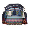thumbnail image 1 of Bandolera estilo bandolera boho chic de lona con borlas para mujer, 1 of 1