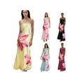 thumbnail image 3 of Rdhnmea Womens Floral Print Strapless Maxi Dress Sexy Backless Long Tube Dress Y2K Off Shoulder Bodycon Summer Party Dress Vacation Beachwear, 3 of 9