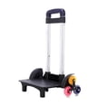 thumbnail image 6 of 6 Wheels Backpack Trolley Foldable Trolley Cart with Telescopic Handle Luggage Travel Hand Cart for School Bags Backpack, 6 of 9
