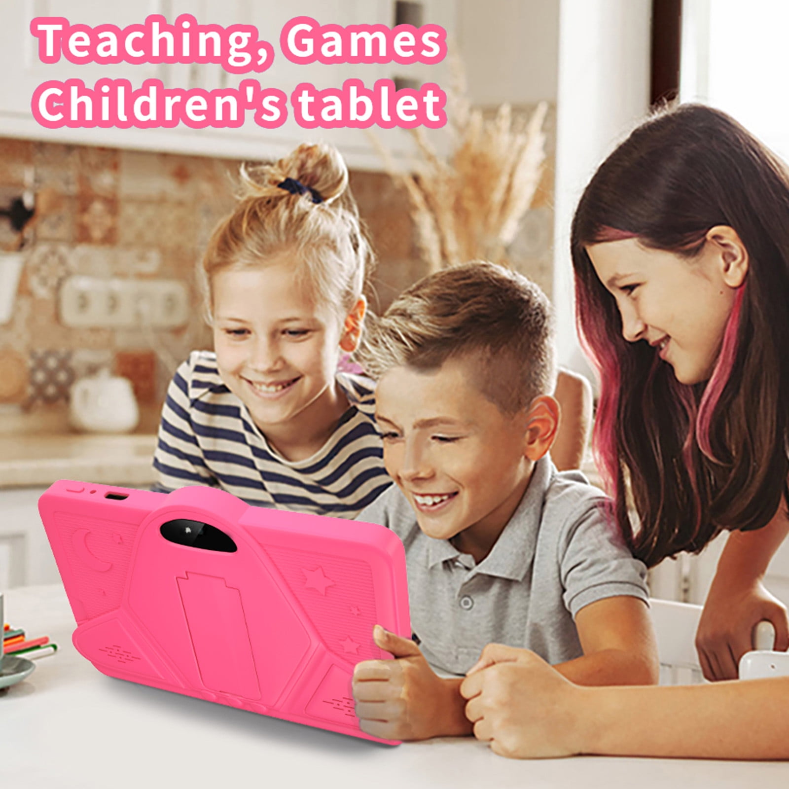 CVLNCYCLING Clearance Kids Tablet,7-inch Children's Tablets Computer WiFi Bluetooth Android Tablets Children's Early Education Learning Machine Parent-child Gift Machine Built-in Cameras
