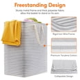 thumbnail image 2 of Cesto de ropa Lifewit, grande, plegable, 100 L x 2, gris, 2 of 9