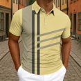 thumbnail image 2 of LIaqionyy Mens Striped Golf Shirt Business Sports Short Sleeve Collared Casual Lightweight Summer Tops Clothes S-5XL, 2 of 6