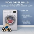thumbnail image 5 of Wool Dryer Balls XL Organic Laundry Fabric Softener 6-Pack Character: Penguin, 5 of 10