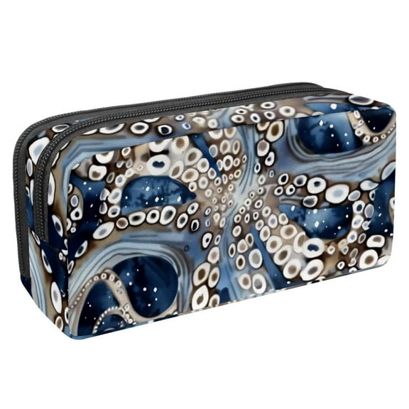 MUOOUM Pencil Case, Sea Octopus Feet Patterns Large Capacity Pencil Pouch Stationery Pen Bag