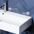 thumbnail image 4 of Claire 40 Ceramic Console Sink White Basin Chrome Legs, 4 of 10
