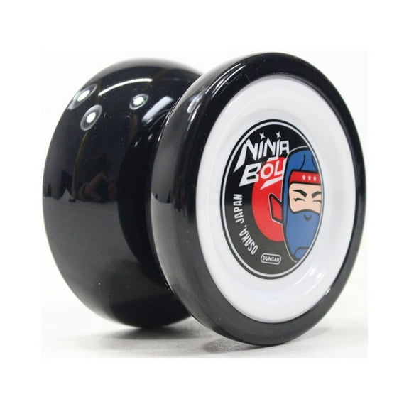 Freehand ONE Yo-Yo - Iconic Butterfly Shape - Polycarbonate YoYo (Ninja Black with White Cap)